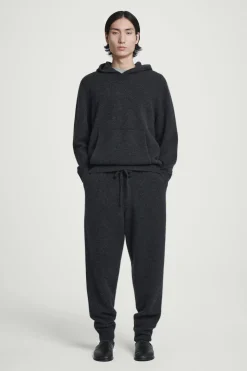 SUDADERA CON CAPUCHA DE CASHMERE HERVIDO*COS Sale