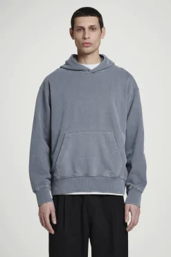 SUDADERA CON CAPUCHA DE PUNTO DE ALGODÓN LAVADO*COS Discount