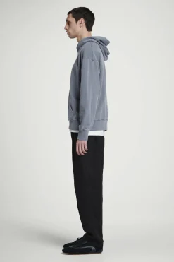 SUDADERA CON CAPUCHA DE PUNTO DE ALGODÓN LAVADO*COS Discount