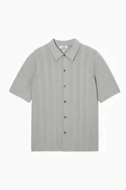 TEXTURED STRIPED KNITTED SHIRT*COS Online