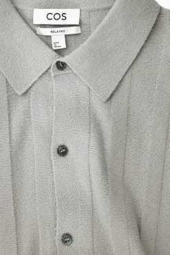 TEXTURED STRIPED KNITTED SHIRT*COS Online