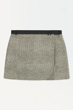 THE BELTED RAFFIA MINI SKIRT*COS New
