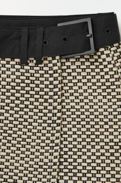 THE BELTED RAFFIA MINI SKIRT*COS New