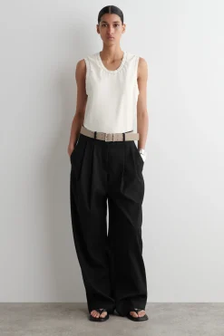 TOP DE ALGODÓN CON FRUNCIDOS*COS Outlet