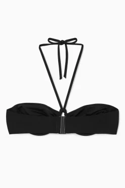 TOP DE BIKINI CON CUELLO HALTER CON AROS*COS Discount