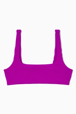 TOP DE BIKINI DE CANALÉ CON CUELLO CUADRADO*COS Fashion