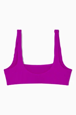 TOP DE BIKINI DE CANALÉ CON CUELLO CUADRADO*COS Fashion