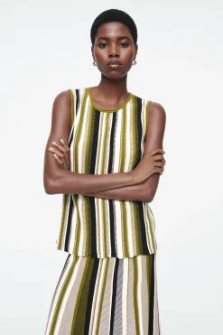 TOP DE TIRANTES DE PUNTO CON RAYAS*COS Outlet
