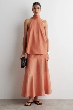 TOP FLUIDO CON CUELLO HALTER*COS Fashion