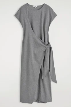 VESTIDO CAMISETA CON FRONTAL CRUZADO*COS Hot