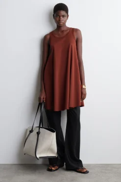 VESTIDO CORTO DE ALGODÓN DE TIRANTES*COS Outlet