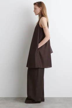 VESTIDO CORTO FLUIDO CON CUELLO HALTER*COS Fashion