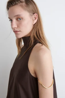 VESTIDO CORTO FLUIDO CON CUELLO HALTER*COS Fashion