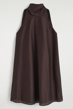 VESTIDO CORTO FLUIDO CON CUELLO HALTER*COS Fashion