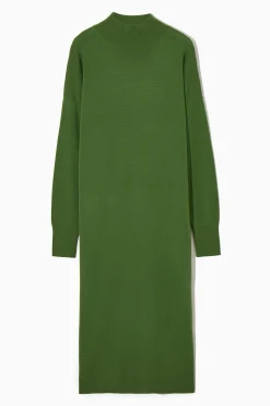 VESTIDO DE CUELLO PERKINS DE LANA MERINO*COS Outlet