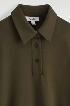 VESTIDO ELÁSTICO CON CUELLO DE POLO*COS Online