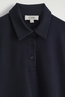 VESTIDO ELÁSTICO CON CUELLO DE POLO*COS Discount