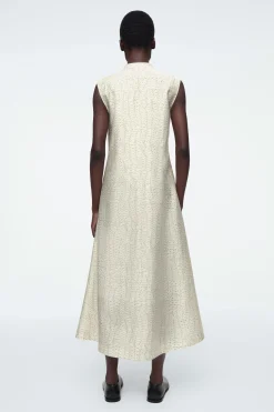 VESTIDO FLUIDO ESTAMPADO CON LAZADA*COS Hot