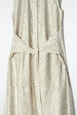 VESTIDO FLUIDO ESTAMPADO CON LAZADA*COS Hot