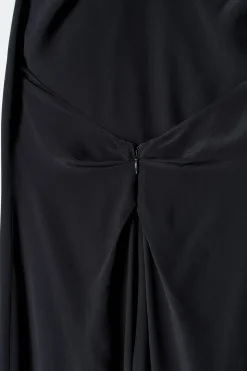 VESTIDO LARGO CON CUELLO DRAPEADO*COS Online