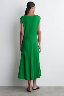 VESTIDO LARGO DE PUNTO PLISADO*COS Outlet