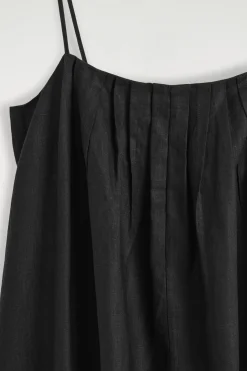VESTIDO LARGO PLISADO DE LINO*COS Sale