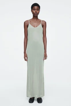 VESTIDO LENCERO DE PUNTO TRANSPARENTE*COS Best