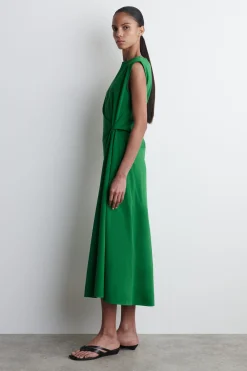 VESTIDO MIDI CON DETALLE DE NUDO*COS Fashion