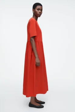 VESTIDO MIDI CON PANELES EN CONTRASTE*COS Outlet