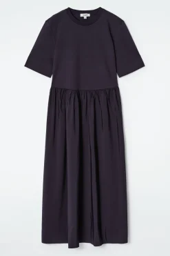 VESTIDO MIDI CON PANELES EN CONTRASTE*COS Sale