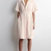 VESTIDO MIDI DE ALGODÓN CON MANGAS RAGLÁN*COS Hot