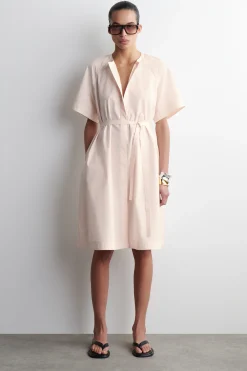 VESTIDO MIDI DE ALGODÓN CON MANGAS RAGLÁN*COS Hot