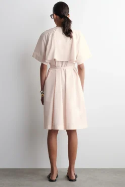 VESTIDO MIDI DE ALGODÓN CON MANGAS RAGLÁN*COS Hot