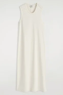VESTIDO MIDI DE ALGODÓN CON VOLANTES*COS Best