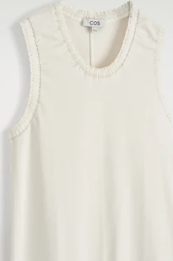 VESTIDO MIDI DE ALGODÓN CON VOLANTES*COS Best