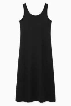VESTIDO MIDI DE PUNTO CON CUELLO REDONDO*COS Hot