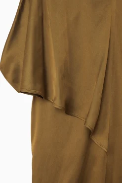 VESTIDO MIDI DE SATÉN ASIMÉTRICO*COS Fashion