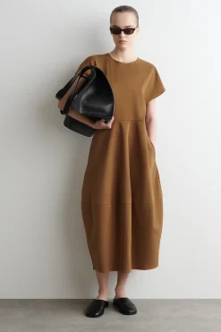 VESTIDO MIDI ESCULPIDO DE ALGODÓN*COS Hot