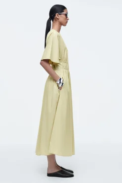 VESTIDO MIDI FRUNCIDO CON ESPALDA DESCUBIERTA*COS Discount