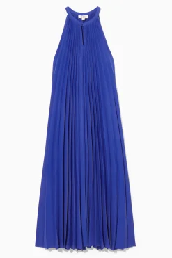 VESTIDO MIDI PLISADO CON CUELLO HALTER*COS Discount