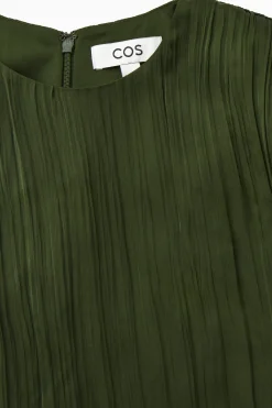 VESTIDO MIDI PLISADO DE MANGA LARGA*COS Sale