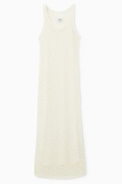 VESTIDO MIDI SIN MANGAS CON BORDADO INGLÉS*COS New