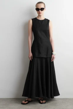 VESTIDO MIDI SUPERPUESTO CON PEPLUM*COS Online