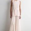VESTIDO MIDI SUPERPUESTO CON PEPLUM*COS Hot