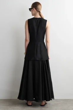VESTIDO MIDI SUPERPUESTO CON PEPLUM*COS Online