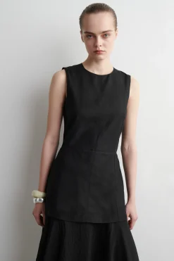 VESTIDO MIDI SUPERPUESTO CON PEPLUM*COS Online