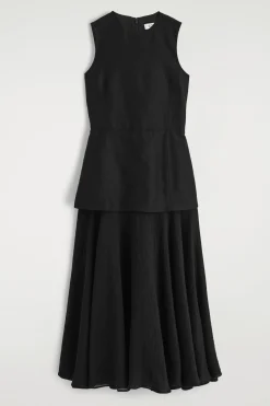 VESTIDO MIDI SUPERPUESTO CON PEPLUM*COS Online