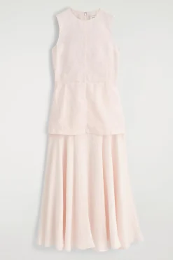 VESTIDO MIDI SUPERPUESTO CON PEPLUM*COS Hot