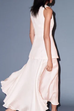 VESTIDO MIDI SUPERPUESTO CON PEPLUM*COS Hot