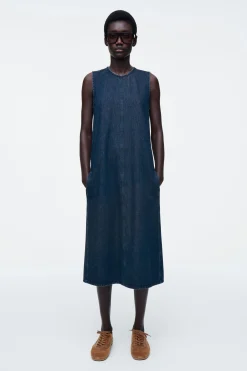 VESTIDO MIDI VAQUERO SIN MANGAS*COS Outlet